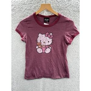 Vintage Hello Kitty Sanrio Collection By Doc Shirt Size Junior's Size Large Red